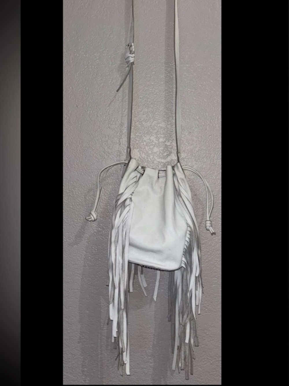 Cleobella Ivory Fringe Crossbody Bag Women
